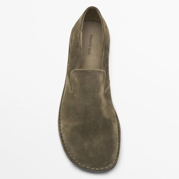 Massimo Dutti brand Soft Loafer in Khaki - Picture 2 of 6